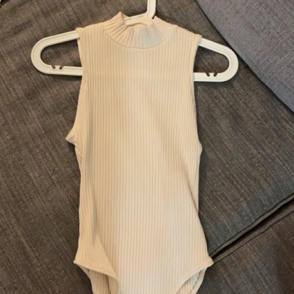 Zara Ribbed Turtleneck bodysuit